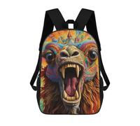 sinyumoney Colorful Bear Artwork-1 Mochila Escolar Infantil Con Impresión 3D, Mochila Escolar Informal Para Niños De Primaria Y Secundaria 17inch