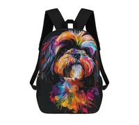 sinyumoney Colorful Bear Painting Artwork Business Mochila Portátil Mochila Unisex Casual Mochila para Niñas Niños Adolescentes, Estilo 3., 17"