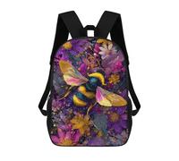 sinyumoney Colorful Bee Art Print-4 Mochilas De 17 Pulgadas Para Niños, Mochilas Escolares Impresas En 3D Para Estudiantes De Primaria Y Secundaria, Para Niños Y Niñas.