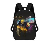 sinyumoney Colorful Bee Art Print Mochilas Infantiles Mochila Escolar Impresa En 3D Para Niños Mochilas De Viaje Bolsas Para Libros Para Niños 17inch Mochila Escolar