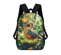 sinyumoney Colorful Bird in Forest Mochila Escolar, Mochila Informal, Mochila De Día, Mochila Escolar, De Trabajo Y De Viaje Para Hombres, Mujeres Y Adolescentes. 17inch