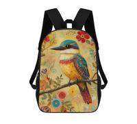 sinyumoney Colorful Bird Painting Artwork Mochilas Infantiles Impresas En 3D Para Niños. Mochilas De Viaje De Moda Para Niños. Mochila Escolar Para Estudiantes De Primaria Y Secundaria.