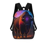 sinyumoney Colorful Bison Mochila Escolar Resistente Al Agua, Mochila De Viaje, Bolsa Para Computadora Para La Escuela/trabajo/viajes 17inch