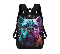 sinyumoney Colorful Bulldog Art Print -1 Mochilas Infantiles Mochila Escolar Impresa En 3D Para Niños Mochilas De Viaje Bolsas Para Libros Para Niños 17inch Mochila Escolar