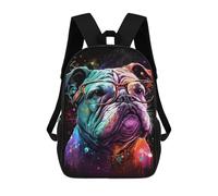 sinyumoney Colorful Bulldog Art Print-5 Mochilas Infantiles Impresas En 3D Para Niños. Mochilas De Viaje De Moda Para Niños. Mochila Escolar Para Estudiantes De Primaria Y Secundaria.