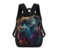 sinyumoney Colorful Bulldog Portrait Mochilas Infantiles Impresas En 3D, Mochilas De Moda Informales, Mochilas De Viaje Bonitas, Mochilas Informales Para Exteriores Para Niños Y Niñas 17inch