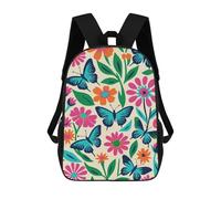 sinyumoney Colorful Butterflies Mochilas Escolares, Bolsos De Negocios, Bolsos Para Portátiles Resistentes Para Hombres, Mujeres Y Adolescentes 17inch