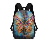 sinyumoney Colorful Butterfly 17inch Mochilas Escolares Impresas En 3D, Mochilas Escolares De Moda Para Niños De Primaria Y Secundaria
