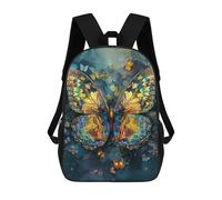 sinyumoney Colorful Butterfly Art Print Mochila Escolar Infantil De 17 Pulgadas Con Estampado 3D, Mochila Moderna Para Niños, Mochilas De Viaje, Bolsas Para Libros, Mochila Escolar Infantil