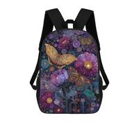 sinyumoney Colorful Butterfly Garden Art Print Mochila Escolar Resistente Al Agua, Mochila De Viaje, Bolsa Para Computadora Para Hombres, Mujeres Y Adolescentes 17inch