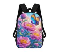 sinyumoney Colorful Butterfly Garden Mochila Escolar Infantil De 17 Pulgadas Con Estampado 3D, Mochila Moderna Para Niños, Mochilas De Viaje, Bolsas Para Libros, Mochila Escolar Infantil