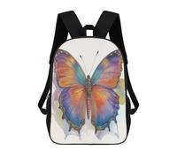sinyumoney Colorful Butterfly Mochila Escolar De 17 Pulgadas Para Adolescentes, Con Estampado 3D, Ajustable Y Con Bolsillos, Ideal Para Niños, Niñas Y Estudiantes.