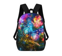 sinyumoney Colorful Butterfly Mochila Escolar Para Niñas Mochila Impermeable Mochila Informal De Día Mochila Ligera Para Niño Y Niña Mochila Escolar 17inch