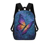 sinyumoney Colorful Butterfly Painting Artwork Mochila Escolar Impresa En 3D 17inch Mochila Escolar Infantil Mochilas De Viaje Mochila Informal De Moda Para Niños Y Estudiantes
