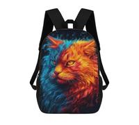 sinyumoney Colorful Cat Art Print -1 Mochila Escolar Ligera Mochila Escolar De Día Mochila Para Libros Para La Universidad Para Acampar Aventuras Al Aire Libre Y Viajes Diarios 17inch