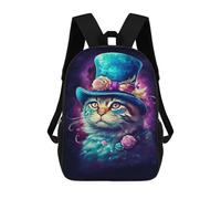 sinyumoney Colorful Cat Art Print-21 Mochilas Infantiles Mochila Escolar Impresa En 3D Para Niños Mochilas De Viaje Bolsas Para Libros Para Niños 17inch Mochila Escolar