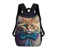 sinyumoney Colorful Cat Art Print-4 Mochila Escolar Ligera Para Aeropuerto Y Universidad Para Estudiantes. Mochila Para La Escuela/trabajo/viajes 17inch