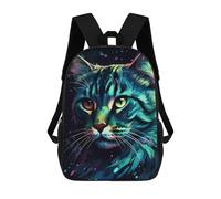 sinyumoney Colorful Cat Portrait-24 Mochila Infantil De Moda Divertida Mochila Escolar Para Niños Y Adolescentes Con Impresión 3D Para Niños 17inch