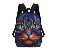 sinyumoney Colorful Cat Portrait-6 Mochila Escolar Grande, Ligera E Informal Para Acampar, Aventuras Al Aire Libre Y Viajes Diarios 17inch
