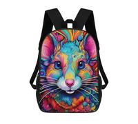 sinyumoney Colorful Cat Portrait Mochila Escolar Impresa En 3D Para Niños Y Niñas, Mochila Escolar, Mochila De Viaje Para Niños 17inch