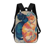 sinyumoney Colorful Cats Art Print Mochila Grande, Ligera E Informal Para El Campus, Actividades Al Aire Libre, Viajes Y Deportes 17inch