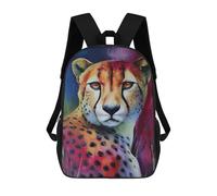 sinyumoney Colorful Cheetah Portrait Painting-1 Mochila Escolar Grande Resistente Al Agua Para Portátil Para La Escuela/trabajo/viajes 17inch