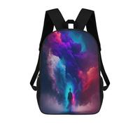 sinyumoney Colorful Clouds A Mystical Journey -1 Mochila Escolar Para Niñas Mochila Impermeable Mochila Informal De Día Mochila Ligera Para Niño Y Niña Mochila Escolar 17inch
