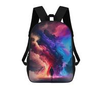 sinyumoney Colorful Clouds Journey Ahead Mochila Escolar Infantil Impresa En 3D, Mochila Informal De Moda Para Niños, Mochila De Viaje De Alta Capacidad Para Libros Para Niños 17inch