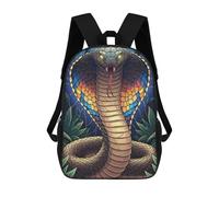 sinyumoney Colorful Cobra Snake Illustration Mochila Escolar Impresa En 3D Para Niños Y Niñas, Mochila Escolar, Mochila De Viaje Para Niños 17inch