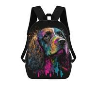 sinyumoney Colorful Cocker Spaniel Art Print-1 Mochila Escolar, Mochila De Viaje Para La Universidad, Mochilas Para Niñas Y Adolescentes 17inch