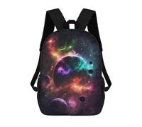 sinyumoney Colorful Cosmic Canvas Mochilas Para Niños Mochila Escolar Mochila Escolar Impresa En 3D Para Niños Estudiantes De Primaria Y Secundaria 17inch