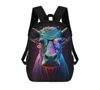 sinyumoney Colorful Cosmic Cow Glasses-1 Mochilas Escolares Mochilas Informales Mochilas De Día Bolsa Escolar Para Trabajo Y Viajes Para El Campus Viajes Al Aire Libre Deportes 17inch