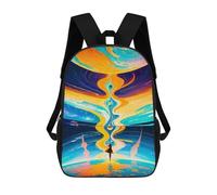 sinyumoney Colorful Cosmic Journey Mochilas Para Niños, Mochilas Escolares Personalizadas En 3D Para Niños Y Niñas, Mochilas Escolares Grandes, Mochilas Informales Para El Día A Día 17inch