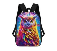 sinyumoney Colorful Cosmic Owl Mochila Para Niños, Adolescentes Y Estudiantes, Mochilas Para Niñas, Mochilas Para Niños Pequeños, Primaria Y Secundaria 17inch