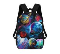sinyumoney Colorful Cosmic Planets-3 Mochila Escolar, Mochila De Viaje, Mochila Universitaria Para Adolescentes, Chicas, Chicos, Mujeres Y Hombres 17inch