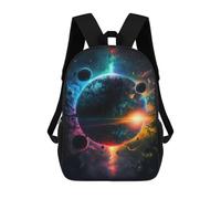 sinyumoney Colorful Cosmic Planets Mochilas Para Niños Mochila Escolar Mochila Escolar Impresa En 3D Para Niños Estudiantes De Primaria Y Secundaria 17inch