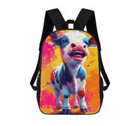 sinyumoney Colorful Cow Painting Art Mochila Escolar Ligera Mochila Escolar De Día Mochila Para Libros Para La Universidad Para Acampar Aventuras Al Aire Libre Y Viajes Diarios 17inch