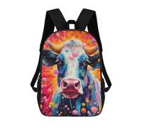 sinyumoney Colorful Cow Painting Mochila, Mochila Escolar Impresa En 3D, Bolsa Para El Almuerzo Escolar, Mochila De Viaje, Mochila Para Amigos, Mochila Escolar Para Niñas Y Niños 17inch