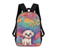 sinyumoney Colorful Cute Dog Mochila Escolar Infantil Impresa En 3D Para Niños, Mochilas De Viaje, Bolsas Para Libros, Mochila Escolar Infantil 17inch