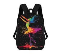 sinyumoney Colorful Dance Silhouette Mochila Escolar Para Niños Mochila Escolar Impresa En 3D Mochila Escolar De Moda Para Niños De Primaria Y Secundaria 17inch