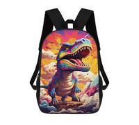 sinyumoney Colorful Dinosaur Art Print-11 Mochilas Escolares Para La Escuela Secundaria, Preparatoria, Universidad Y Viajes Para Hombres, Mujeres Y Adolescentes 17inch