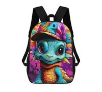 sinyumoney Colorful Dinosaur Artwork -5 Mochila Para Niños, Adolescentes Y Estudiantes, Mochilas Para Niñas, Mochilas Para Niños Pequeños, Primaria Y Secundaria 17inch
