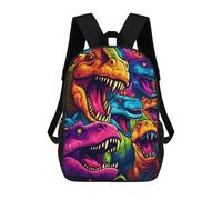 sinyumoney Colorful Dinosaur Collage Mochilas Impresas En 3D Para Niños, Mochila Escolar, Mochila De Moda Para Niños De Primaria Y Secundaria 17inch