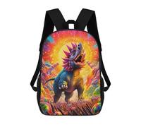 sinyumoney Colorful Dinosaur Fantasy Scene Mochilas Escolares Impresas En 3D, Mochila Escolar Informal Para Niños, Mochila Escolar De Moda Para Estudiantes De Secundaria 17inch