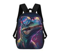 sinyumoney Colorful Dinosaur Sunglasses Art -1 Mochila Escolar De 17 Pulgadas Impresa En 3D Mochilas Infantiles Mochila Genial Impresa En 3D Para Niños De Primaria Y Secundaria