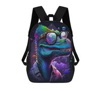 sinyumoney Colorful Dinosaur Sunglasses Art -2 Mochila Escolar Grande Y Ligera, Mochila Informal Para El Campus, Actividades Al Aire Libre, Viajes Y Deportes 17inch