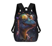 sinyumoney Colorful Dinosaur Sunglasses Art Mochila Escolar Ligera Para Aeropuerto, Estudiantes Universitarios, Mochila Para Niños/niñas/adolescentes 17inch