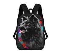 sinyumoney Colorful Dog Art Print-39 Mochilas Impresas En 3D Para Niños 17inch Mochilas De Moda Informales Para El Día A Día, Bolsas De Viaje, Mochilas Informales Para Exteriores Para Niños Y Niñas
