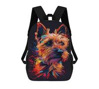 sinyumoney Colorful Dog Portrait Art Print-1 Mochila Grande, Ligera E Informal Para El Campus, Actividades Al Aire Libre, Viajes Y Deportes 17inch