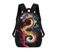 sinyumoney Colorful Dragon Art Mochilas Para Niños Mochila Escolar Mochila Escolar Impresa En 3D Para Niños Estudiantes De Primaria Y Secundaria 17inch